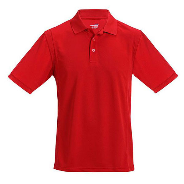 Landway Men’s Red Club Moisture Wicking Polo