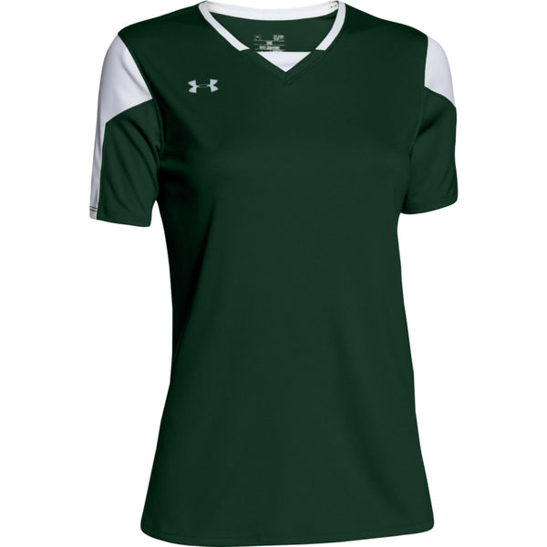 Under Armour Women’s Forest Green Maqunia Jersey Short Sleeve