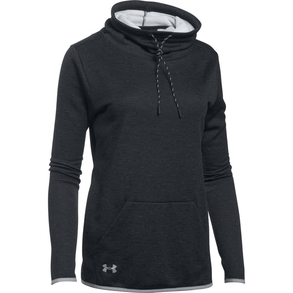 Under Armour Women’s Black Full Heather Novelty Funnel Neck Hoody