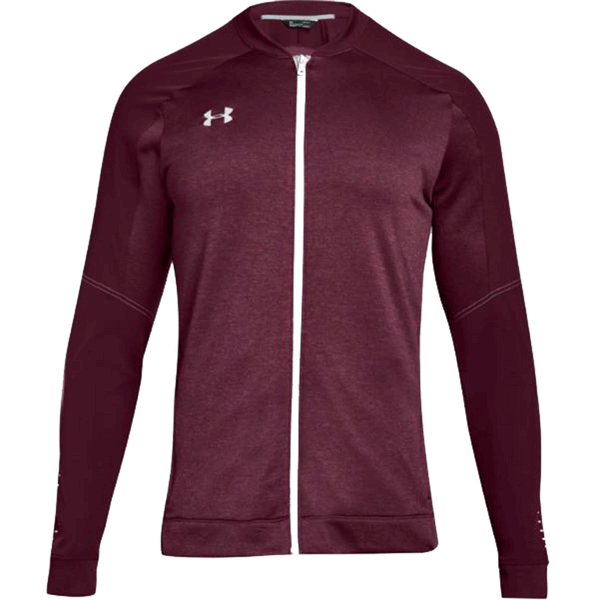 Under Armour Men’s Maroon Qualifier Hybrid Warm-Up Jacket