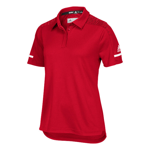 adidas Women’s Power Red/White Team Iconic Coaches Polo