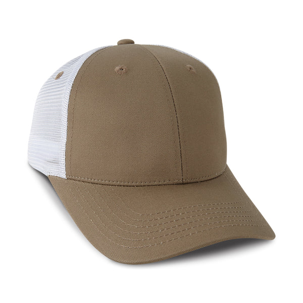 Paramount Apparel Khaki/White Imperial Vintage Mesh Cap