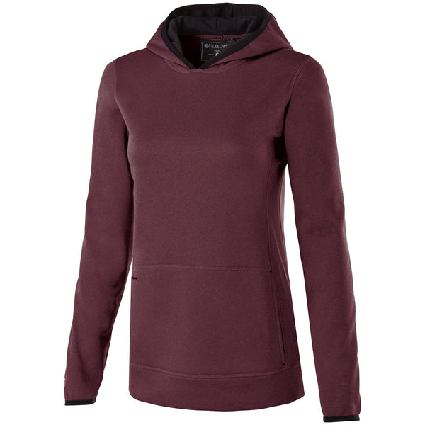 Holloway Women’s Maroon Heather Fleece Artillery Hoodie