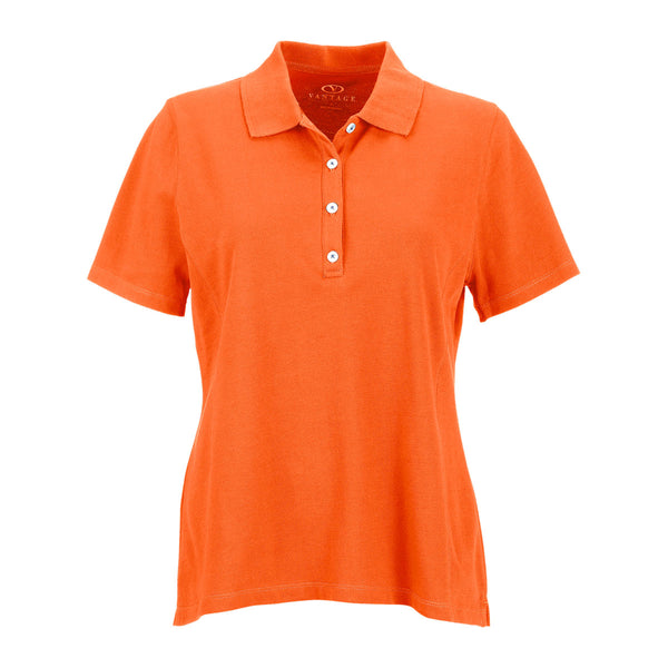 Vantage Women’s Orange Perfect Polo