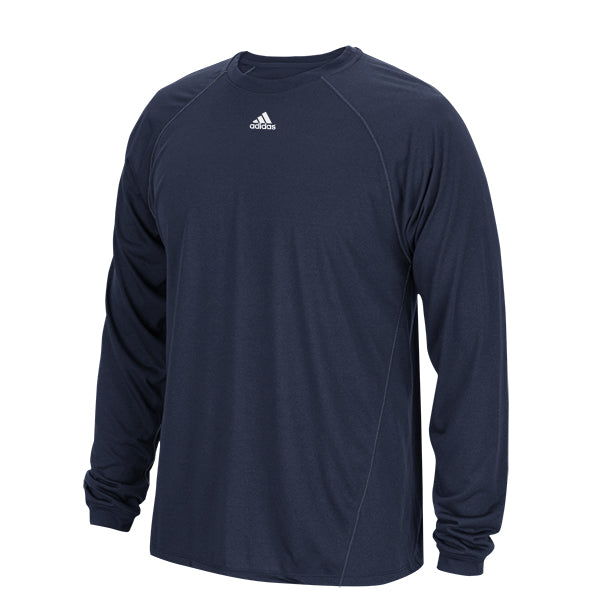 adidas Men’s Collegiate Navy Performance Long-Sleeve Climalite Tee