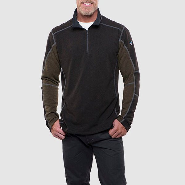 KUHL Men’s Charcoal/Olive Revel Quarter Zip