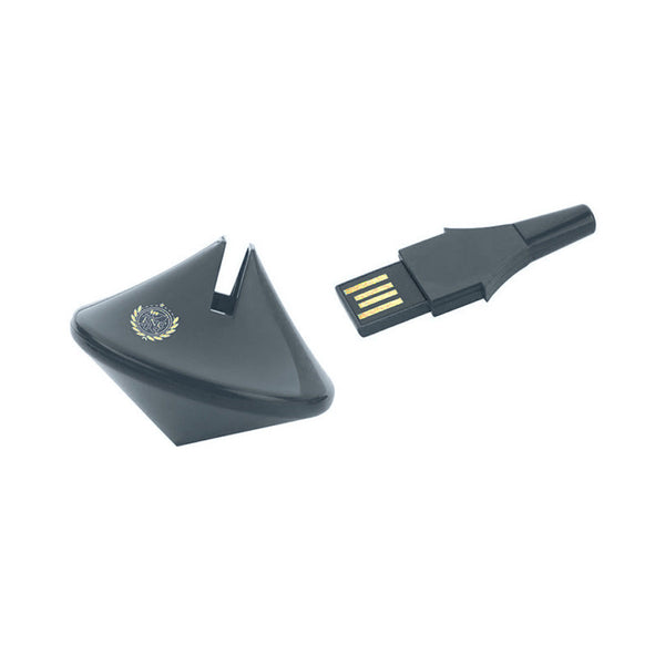 Norwood Matte Charcoal 1GB Spinner USB 2.0 Flash Drive