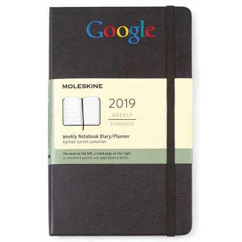 Moleskine Black Hardcover Large 12-Month Weekly 2019 Planner (5″ X 8.25″)