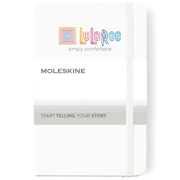 Moleskine White Hard Cover Ruled Pocket Notebook (3.5″ x 5.5″)