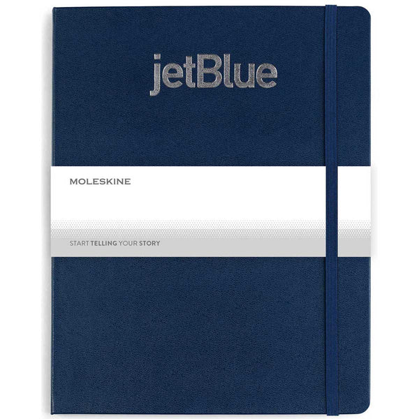 Moleskine Navy Blue Hard Cover Ruled Extra Large Notebook (7.5″ x 9.75″)