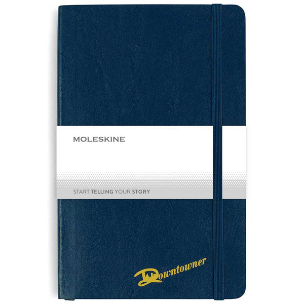 Moleskine Sapphire Blue Soft Cover Ruled Large Notebook (5″ x 8.25″)