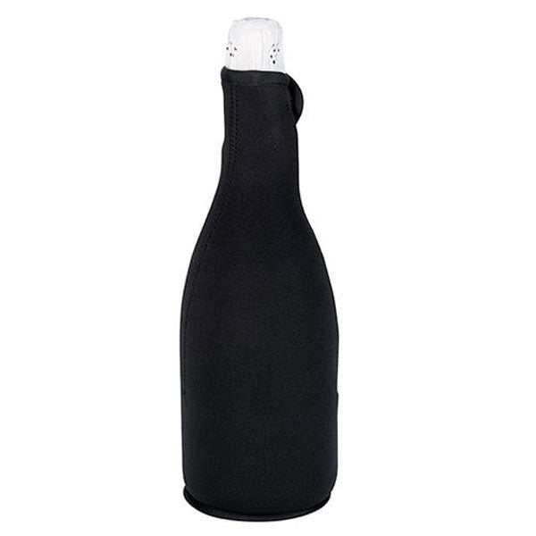 Koozie Black Champagne Bottle Kooler