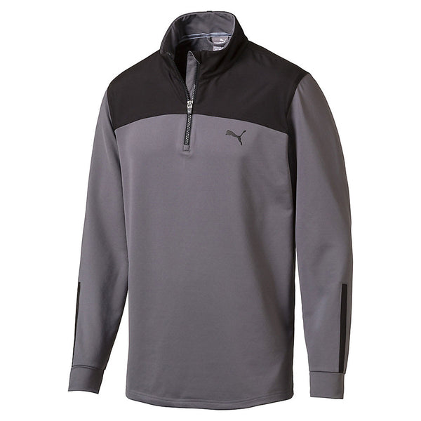 Puma Golf Men’s Quiet Shade/Black PWRWARM 1/4 Zip Popover