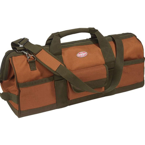 Bucket Boss Brown Gatemouth 24 LongBoy Tool Bag