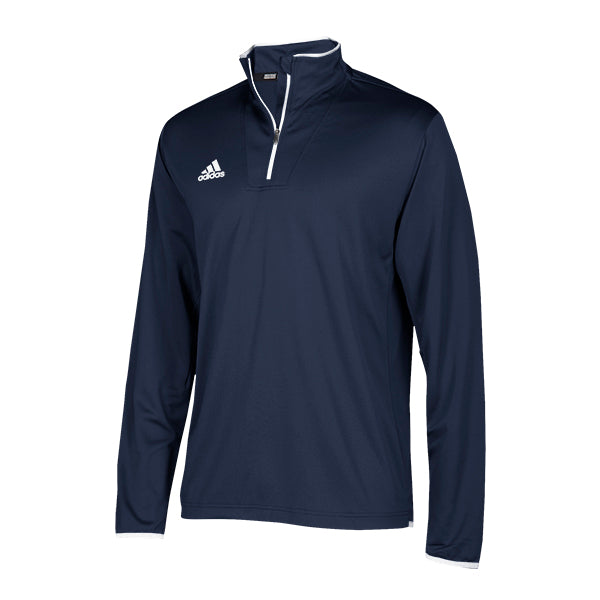 adidas Men’s Collegiate Navy/White Team Iconic Knit Long Sleeve Quarter Zip