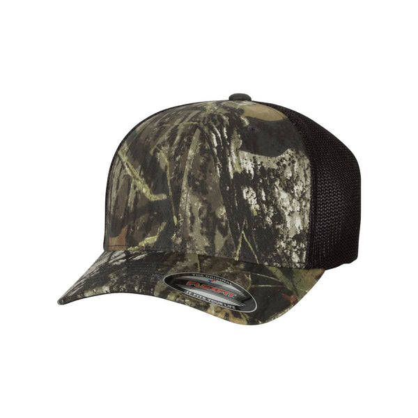 Flexfit Breakup/Black Mesh Mossy Oak Stretch Cap