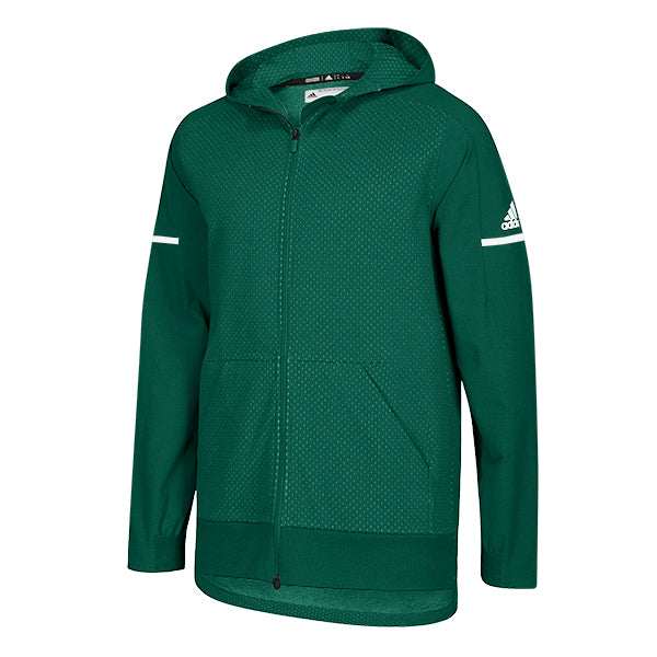 adidas Men’s Dark Green/White Squad Jacket