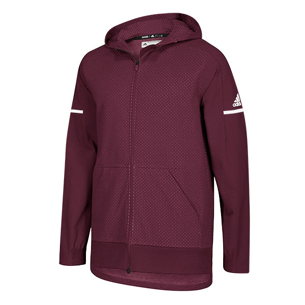 adidas Men’s Maroon/White Squad Jacket