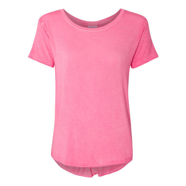 J. America Women’s Cosmic Pink Oasis Wash Drop Tail T-Shirt