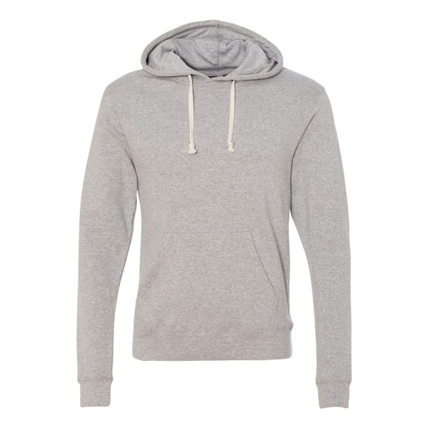 J. America Men’s Grey Triblend Triblend Hooded Pullover Sweatshirt