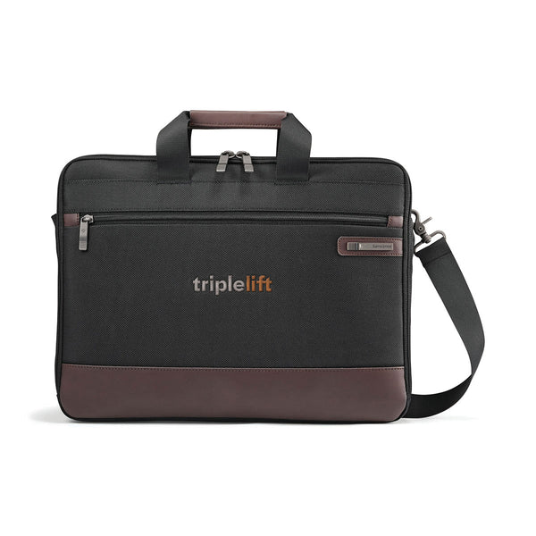 Samsonite Black/Brown Kombi Slim Brief