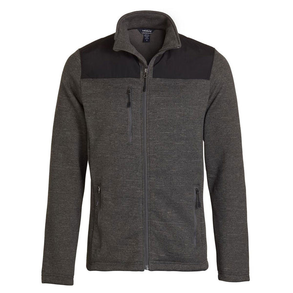 Landway Men’s Heather Charcoal Captain Sweater Fleece