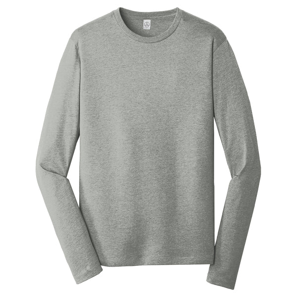 Alternative Apparel Men’s Heather Grey Rebel Blended Jersey Long Sleeve Tee