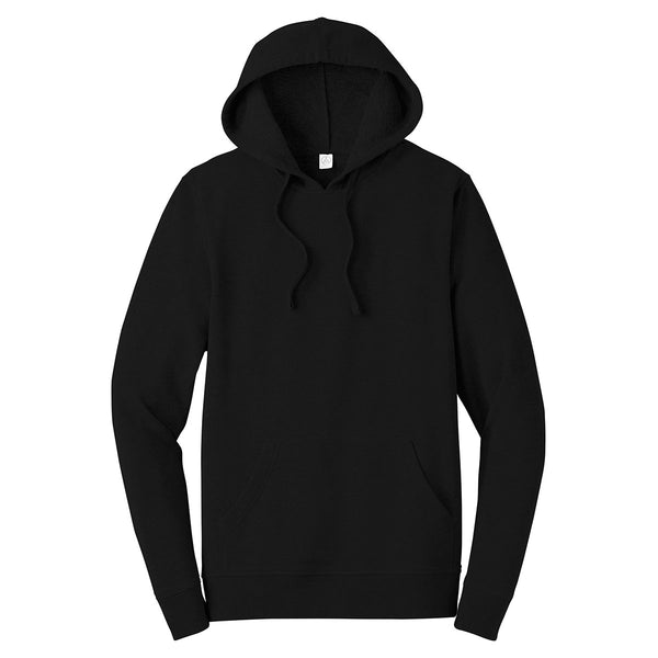 Alternative Apparel Men’s Black Rider Blended Fleece Pullover Hoodie