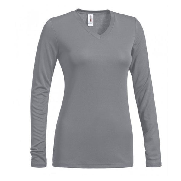 Expert Women’s Steel V-Neck Long Sleeve Tee