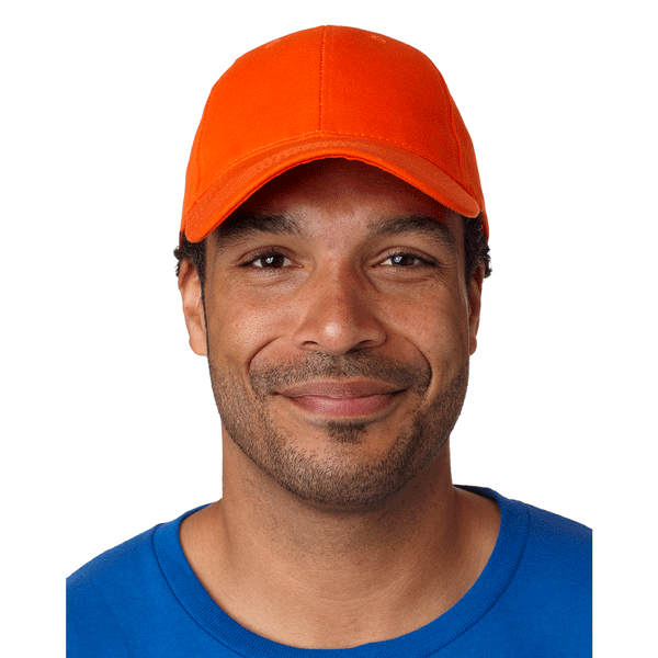 Bayside Orange USA Made Structured Cap