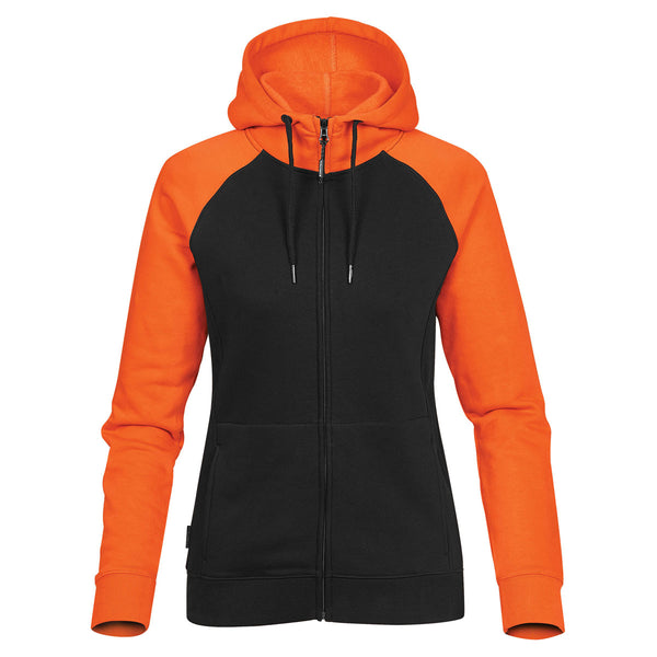 Stormtech Women’s Black/Orange Omega Two-Tone Zip Hoody