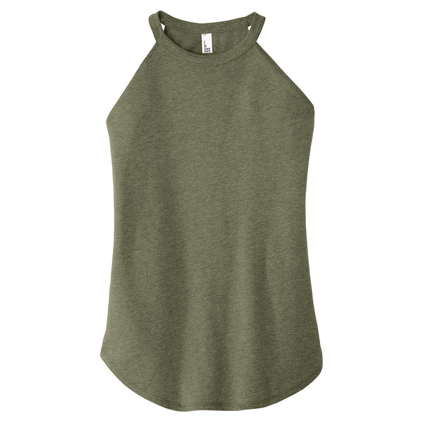 District Women’s Military Green Frost Perfect Tri Rocker Tank