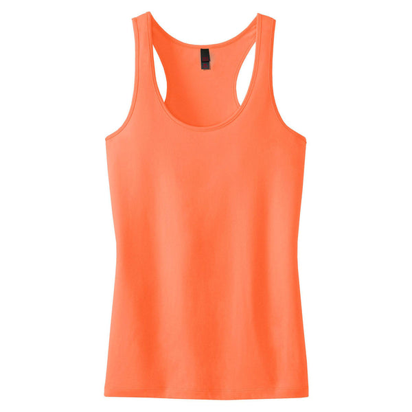 District Women’s Neon Orange 60/40 Racerback Tank