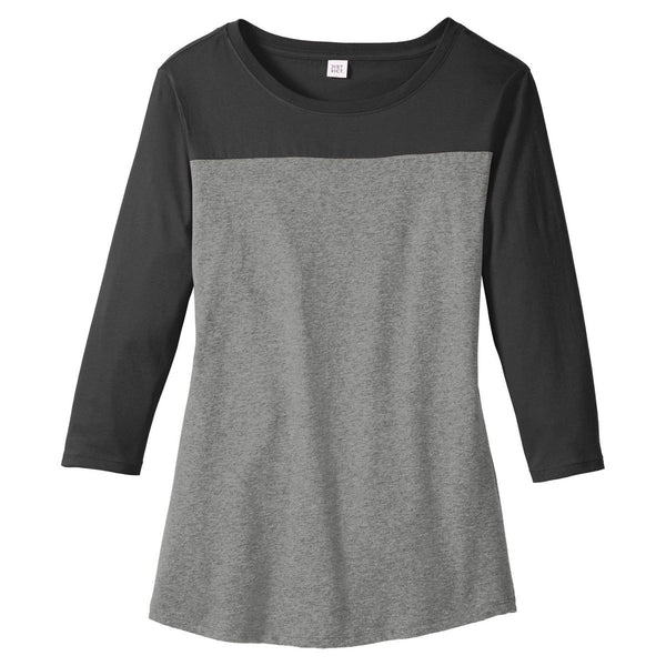 District Women’s Black/Grey Frost Rally 3/4-Sleeve Tee