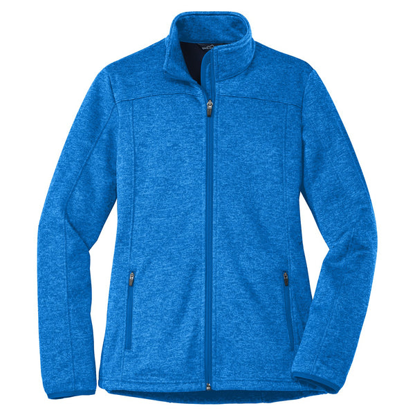 Eddie Bauer Women’s Brilliant Blue Heather/Grey StormRepel Soft Shell Jacket