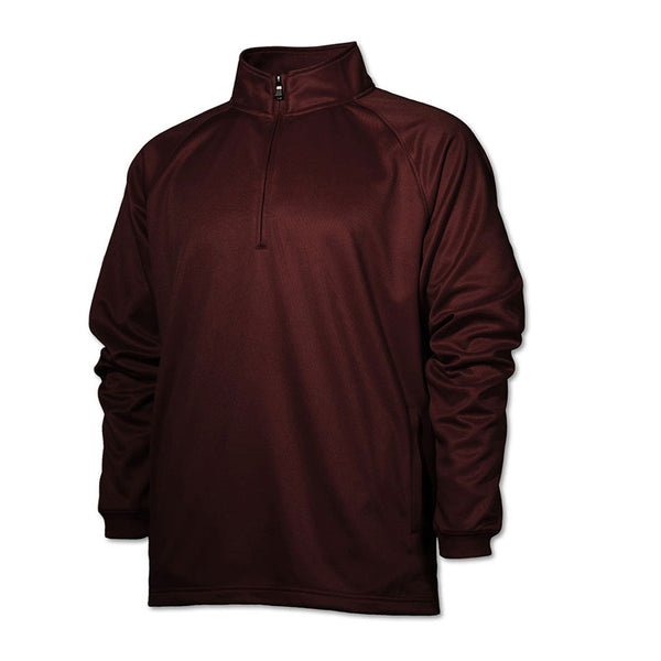 BAW Men’s Maroon Fleece Quarter Zip