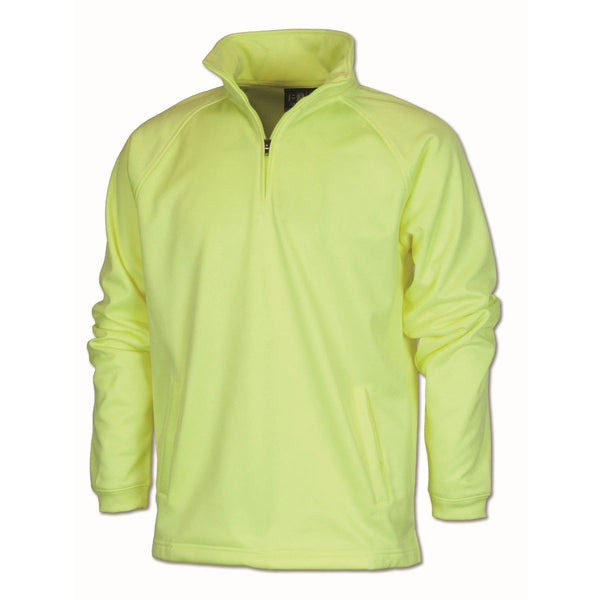 BAW Men’s Neon Yellow Fleece Quarter Zip