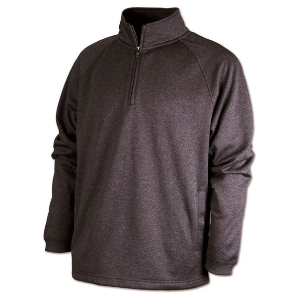 BAW Men’s Heather Black Fleece Quarter Zip