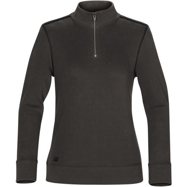 Stormtech Women’s Charcoal/Black Hanford 1/4 Zip Mock Neck