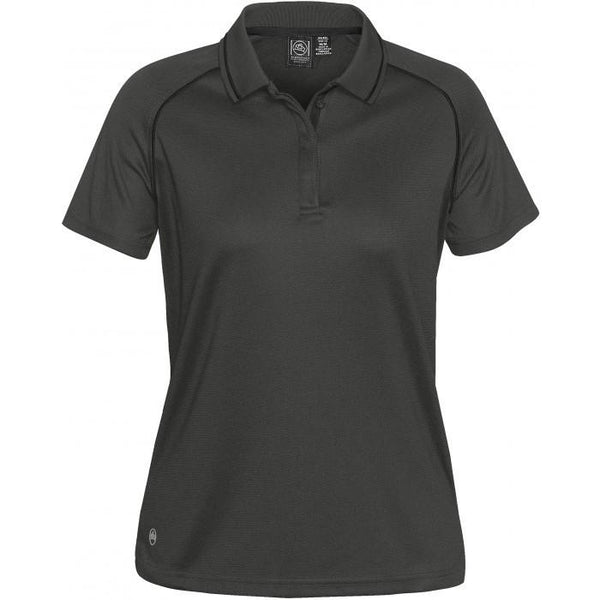 Stormtech Women’s Carbon/Black Tritium Performance Polo