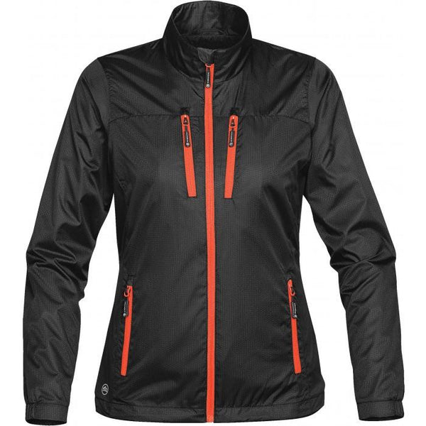 Stormtech Women’s Black/Orange Mistral Shell