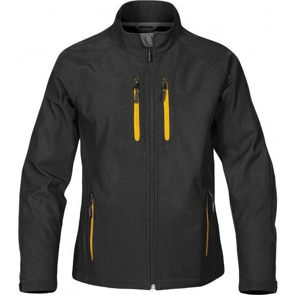 Stormtech Women’s Black/Gold Ellipse Softshell