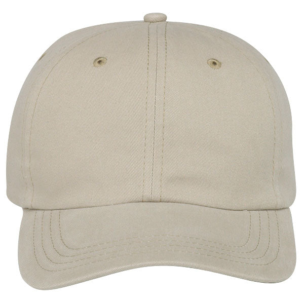 Paramount Apparel Khaki Caps 101 Unstructured Jockey Brushed Twill Cap