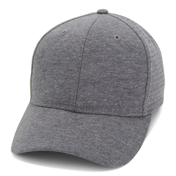 Paramount Apparel Charcoal Heather Perforated Jersey Cap