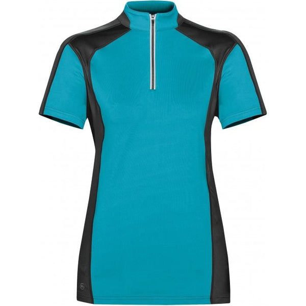 Stormtech Women’s Electric Blue/Black Odyssey Zip Polo