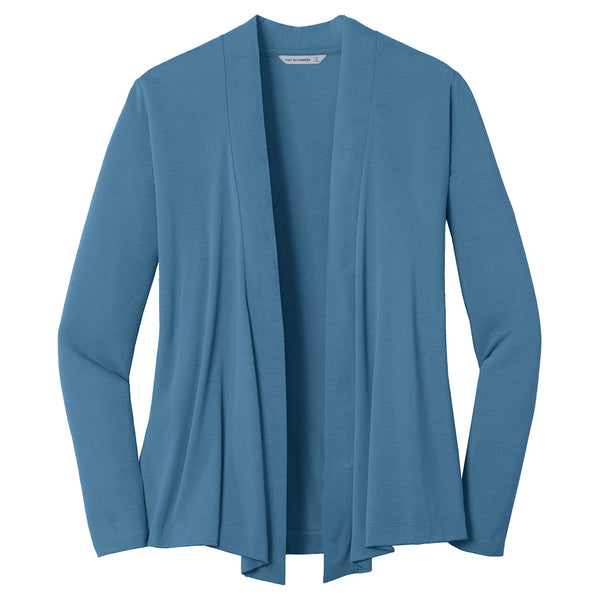 Port Authority Women’s Dusty Blue Concept Knit Cardigan