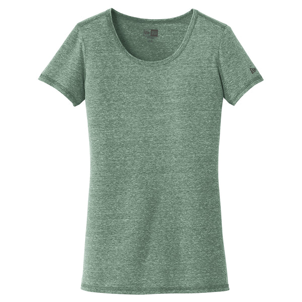 New Era Women’s Dark Green Tri-Blend Performance Scoop Tee