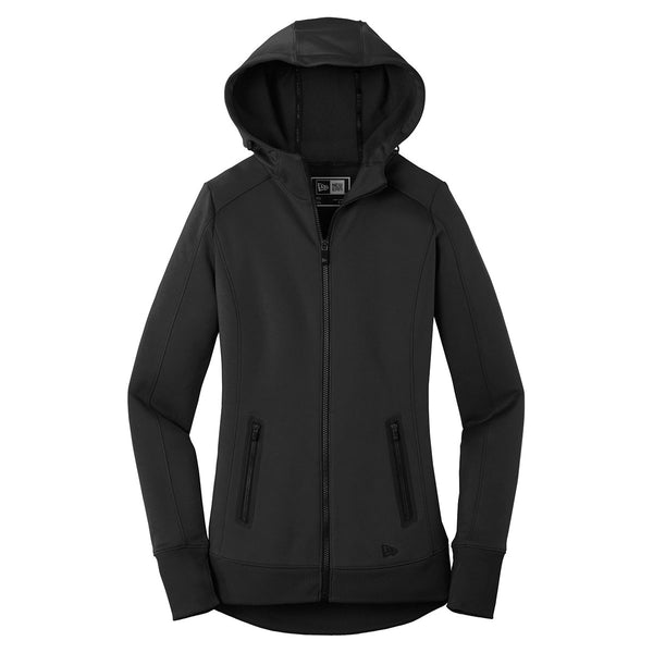 New Era Women’s Black Venue Fleece Full-Zip Hoodie