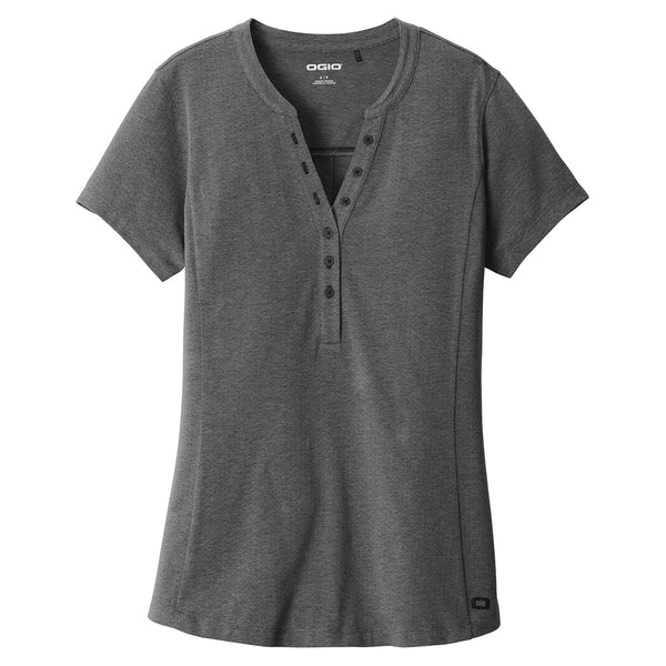 OGIO Women’s Blacktop Heather Tread Henley