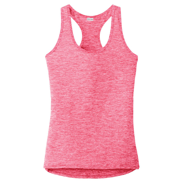 Sport-Tek Women’s Power Pink Electric PosiCharge Electric Heather Racerback Tank